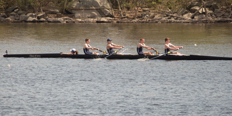 GLR Boys 2V 4+ Racing at Lowell Invitational